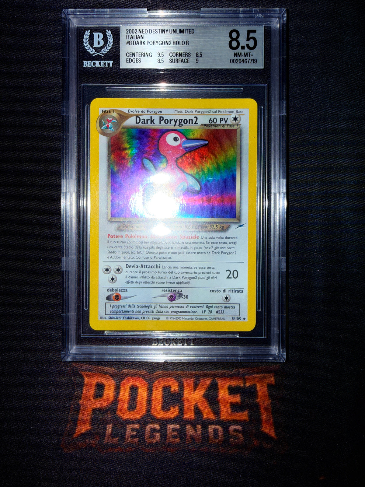 Dark Porygon2 Neo Destiny BGS 8.5 (Pop 4)